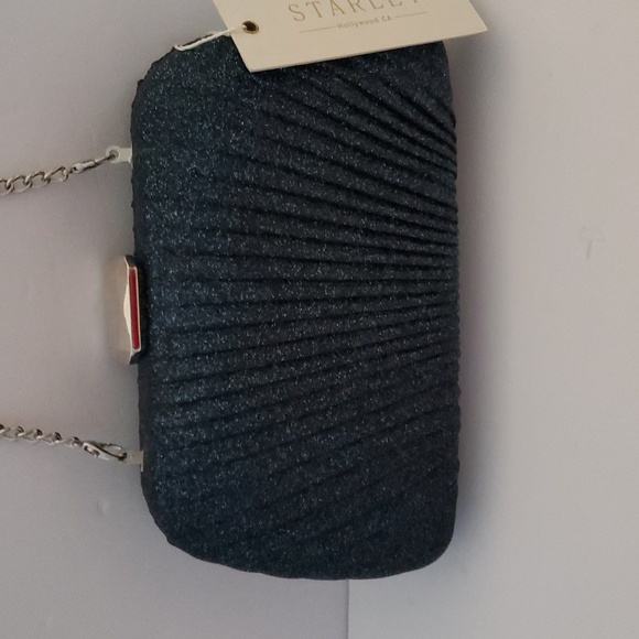NWT Starlet Navy Sparkle Clutch - Picture 2 of 9